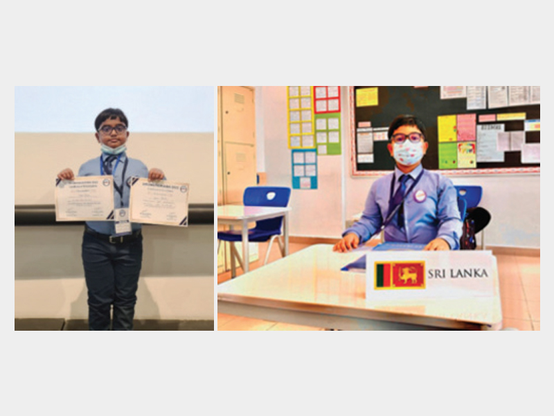 Young Delegate from The Indian High School, Al Garhoud Campus makes a mark at the Diplomathon Global Conference 2022